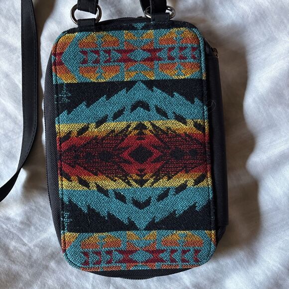 Pendleton Crossbody Wool Purse Bag Aztec Native - Picture 3 of 5